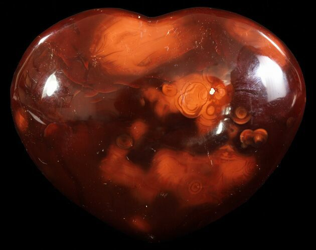 Colorful Carnelian Agate Heart #63051